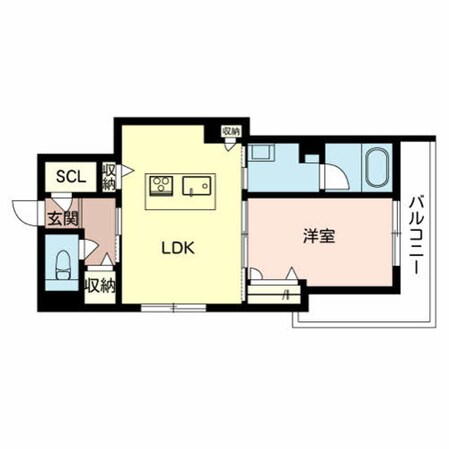 若江岩田駅 徒歩4分 2階の物件間取画像